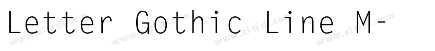 Letter Gothic Line M字体转换